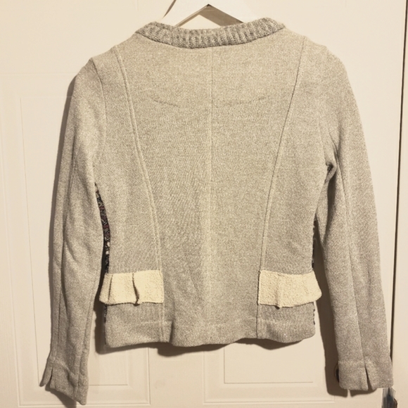 Peruzzi Cardigan Sweater Beige  Metallic Multi Colored Luxury Italian W-38 EUC - Picture 2 of 11